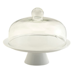 Cake Stand with Dome - Complete Set