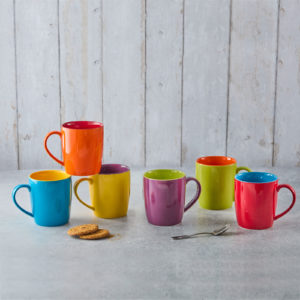 Set of 6 Harlequin Cappuccino Mugs