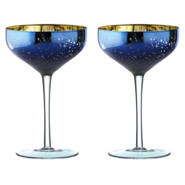 Set of 2 Galaxy Wine Glasses