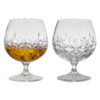 Set of 2 Dorchester Brandy Glasses Fully Cut